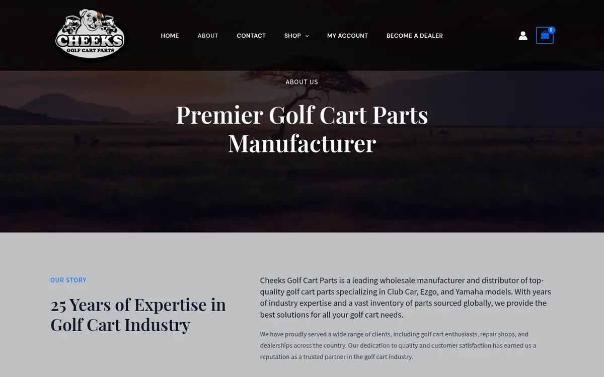About Cheeks Golf Cart Parts on cheeksgolf.net